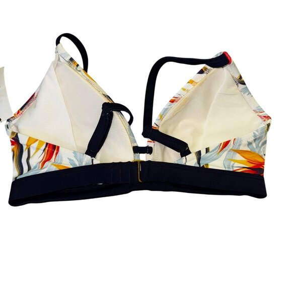 Lively Tropical Print Bikini Top Swimsuit Size 2‎ Bathing Suit Floral Beach Pool - Picture 2 of 5